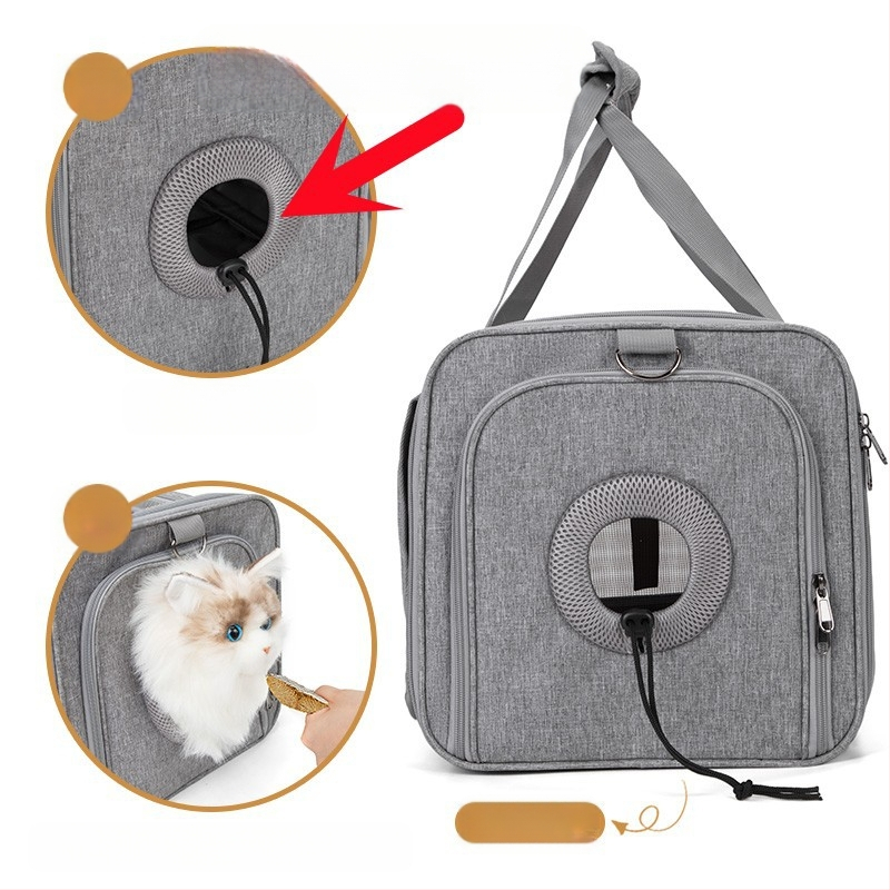 Gyári nagykereskedelmi egyvállas, keresztpántos, hordozható kisállattáska, kültéri kutyatáska, macskatáska, nagy kapacitású kisállattáska, lélegző és hordozható