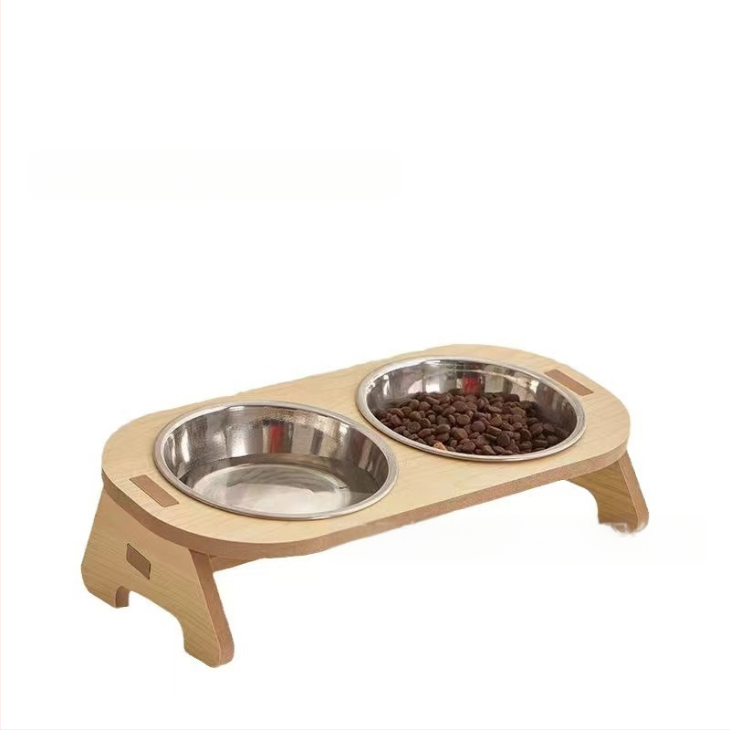 Kassi topelt randmega kõrge jala kaelakaitsega toidukausiriiul, ümberminekuvastane lemmikloomakausiriiul, eemaldatava liitega täiskasvanud kassi ja kassipoja riiul