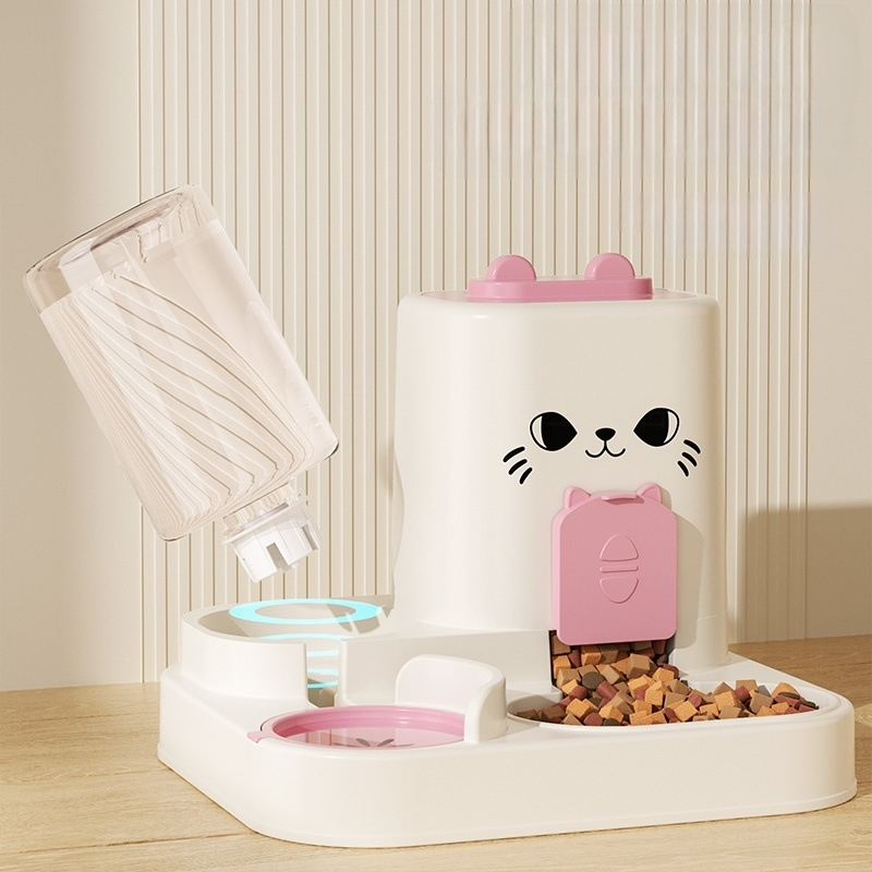 Kassisöötja, vesi, toit, integreeritud söötja, söögikauss, kuiv- ja märgeraldus, koerakauss, kassikauss, toidu hoiukauss lemmikloomale