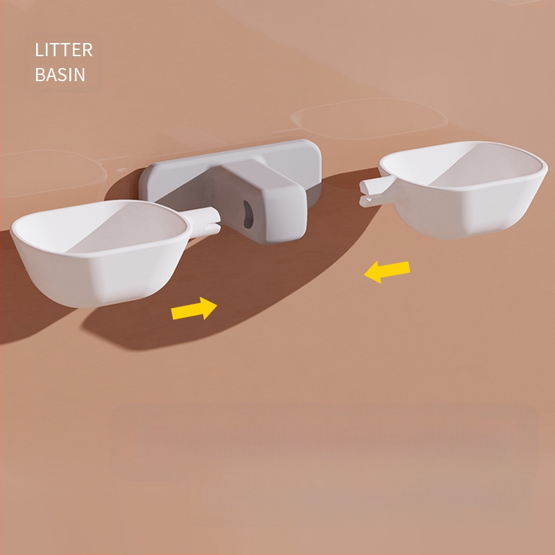 Ütésmentes, falra szerelhető macskatál a felborulás megakadályozása és a nyakgerinc védelme érdekében, macskaeledel-tál, automatikus ivóvíz-függő dupla tál macskáknak és háziállatoknak