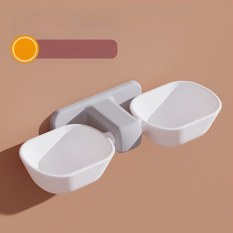 Ütésmentes, falra szerelhető macskatál a felborulás megakadályozása és a nyakgerinc védelme érdekében, macskaeledel-tál, automatikus ivóvíz-függő dupla tál macskáknak és háziállatoknak