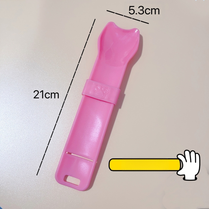 Prekogranični novi proizvod Hranilica za mačke s trakama za mačke Žlica za stiskanje traka za mačke Ne prlja ruke Mesni pire Grickalice Hrana za mačke