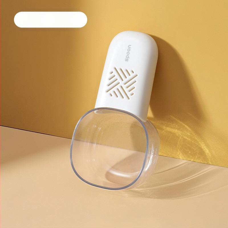 Új, fa nyéllel ellátott macskaeledel kanál macskaeledel kanál klipsszel macska- és kutyaeledel kellékek eledellapát kutyaeledel kanál kisállat kellékek