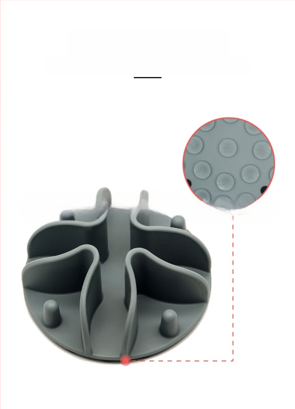Új termék raktáron Kisállat szilikon nyalótál, tapadókorongos kutyaeledel-elválasztó szőnyeg, fulladásgátló lassú eledelű tál kisállatoknak