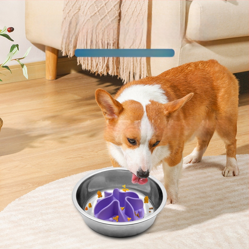 Új termék raktáron Kisállat szilikon nyalótál, tapadókorongos kutyaeledel-elválasztó szőnyeg, fulladásgátló lassú eledelű tál kisállatoknak