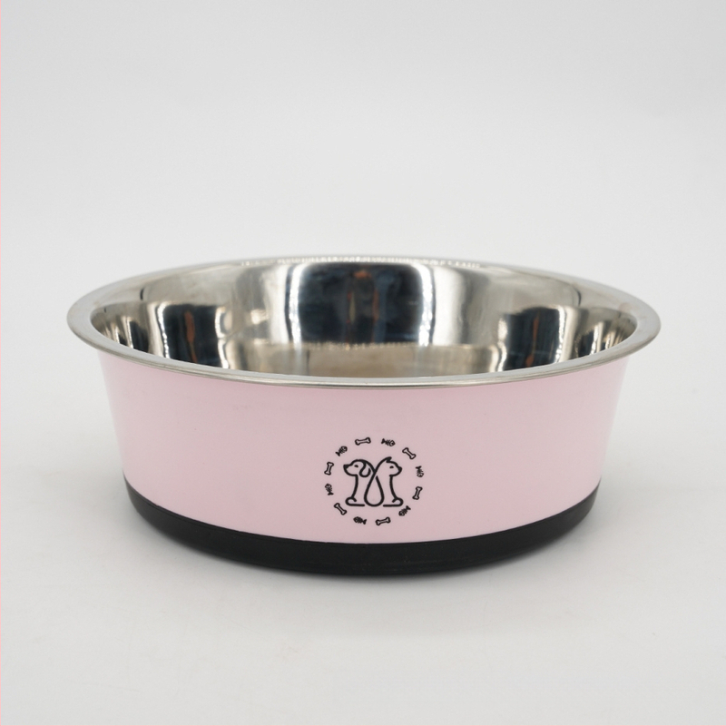 Otisci prekogranične eksplozije od nehrđajućeg čelika, veliki kapacitet zdjele za pse s vodom za hranjenje, neklizajuće dno, veleprodaja zdjela za kućne ljubimce iz crtića