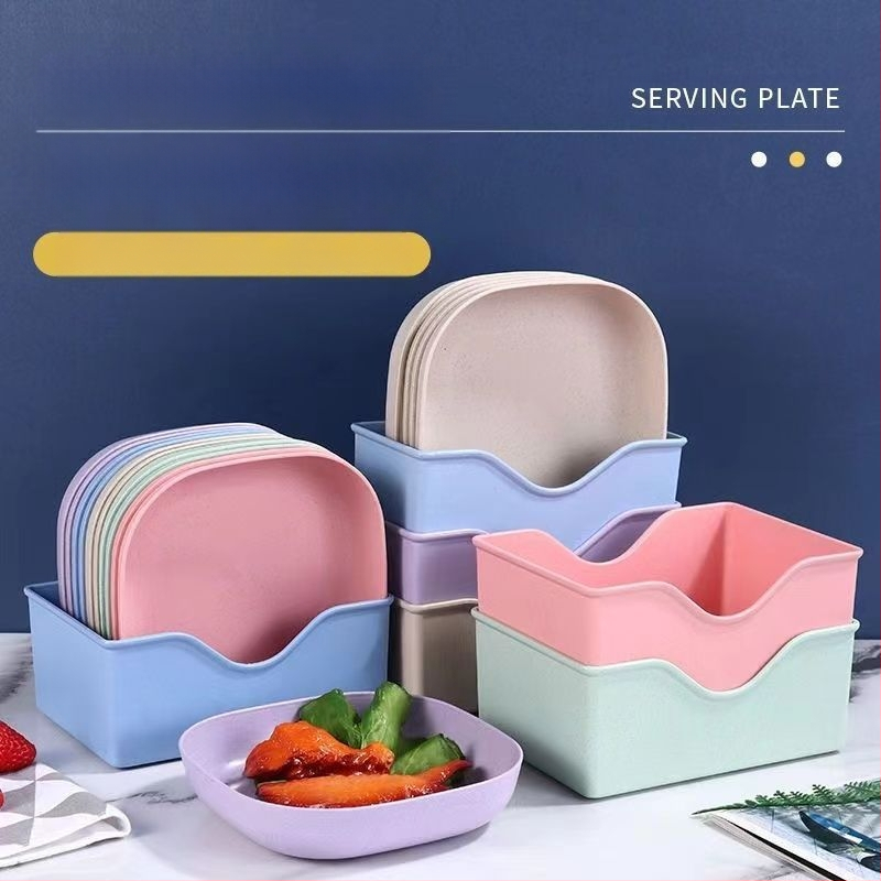 Πιάτο για φτύσιμο οστών Οικιακό πιάτο για κόκαλα Πιάτο για κόκαλα Δημιουργικό πλαστικό πιάτο Μικρό πιάτο με βάση Τραπεζαρία ιαπωνικού στιλ Άχυρο σίτου