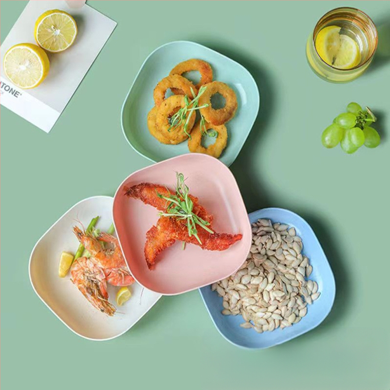 Πιάτο για φτύσιμο οστών Οικιακό πιάτο για κόκαλα Πιάτο για κόκαλα Δημιουργικό πλαστικό πιάτο Μικρό πιάτο με βάση Τραπεζαρία ιαπωνικού στιλ Άχυρο σίτου