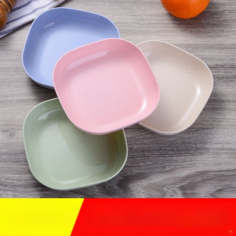 Πιάτο για φτύσιμο οστών Οικιακό πιάτο για κόκαλα Πιάτο για κόκαλα Δημιουργικό πλαστικό πιάτο Μικρό πιάτο με βάση Τραπεζαρία ιαπωνικού στιλ Άχυρο σίτου