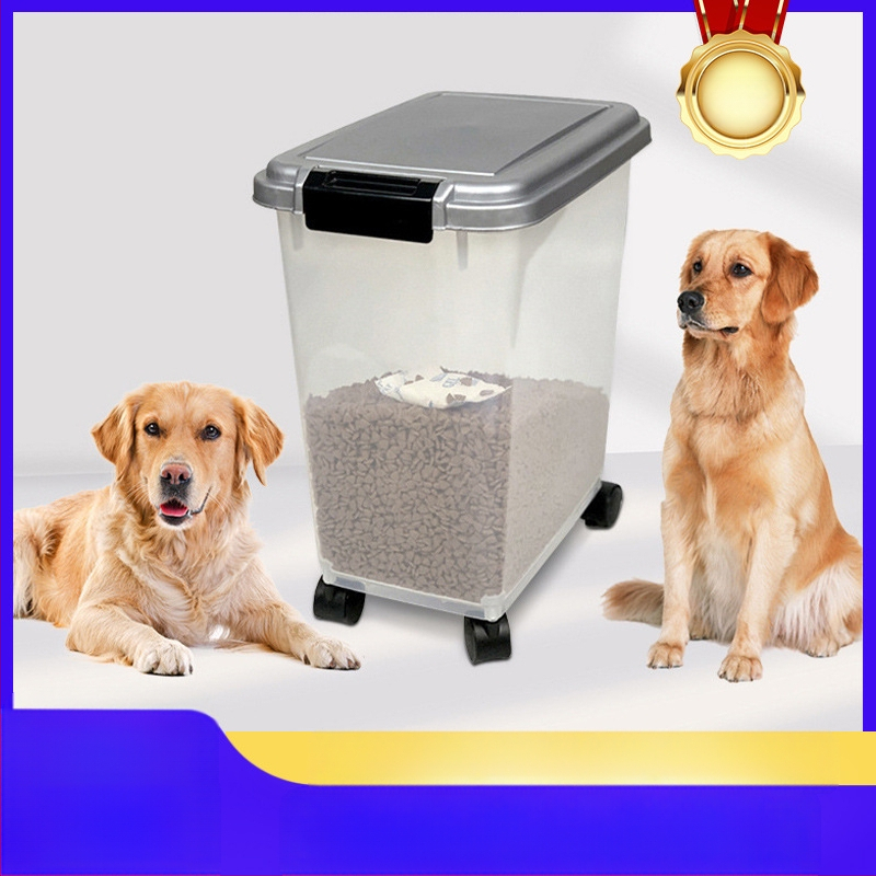 Amazon prekogranična bačva za pseću hranu 7,5/10/15 kg, zatvorena bačva za hranu za kućne ljubimce, otporna na vlagu, bačva za mačju hranu 15/30 kg
