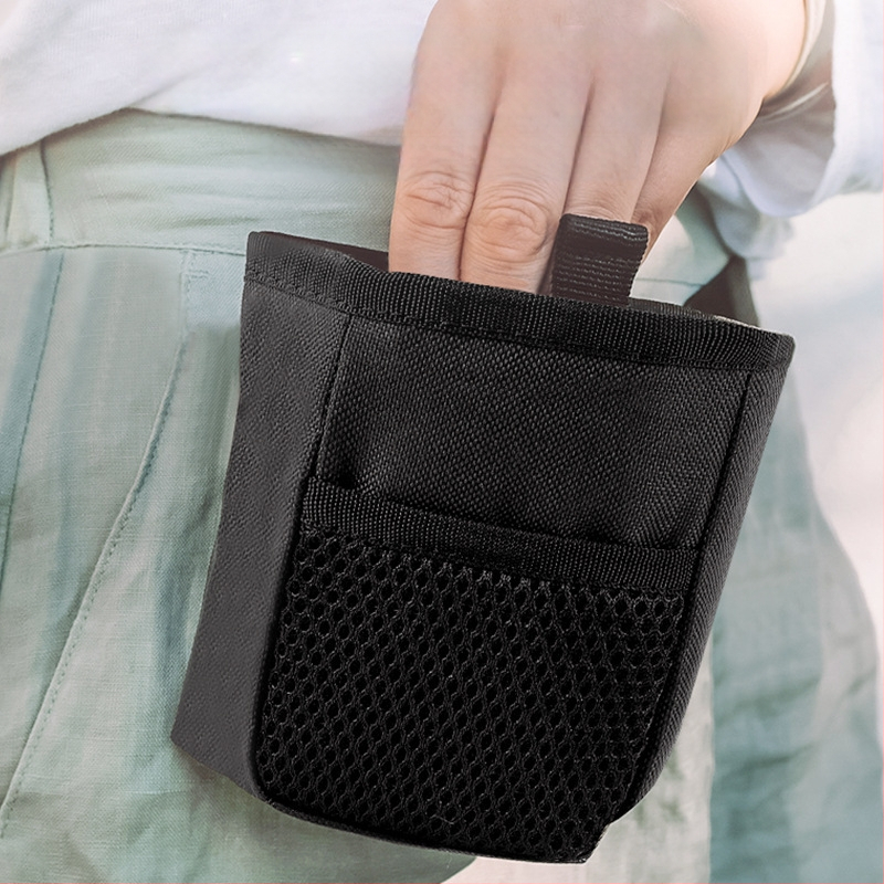 Határokon átnyúló, népszerű kisállat-snack táska, hordozható deréktáska kirándulásokhoz, kültéri kutyasétáltató kiképző kutyaeledel táska