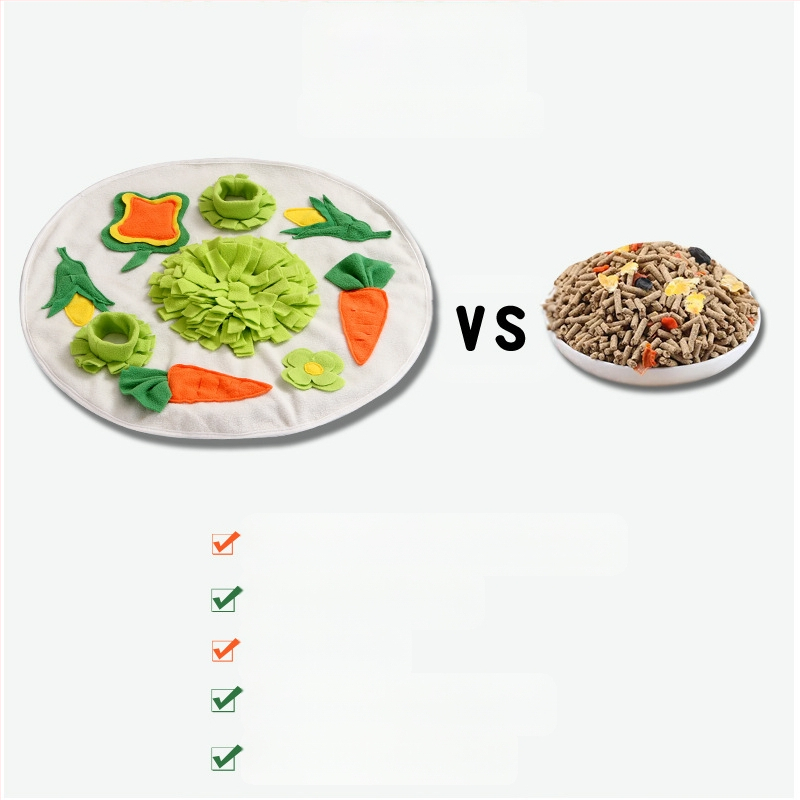 Подложка за хранене с морски свинчета за зайци, облекчава емоционалната миризма на зайци Тоторо, кръгла подложка за миризма от Amazon, нови домашни любимци