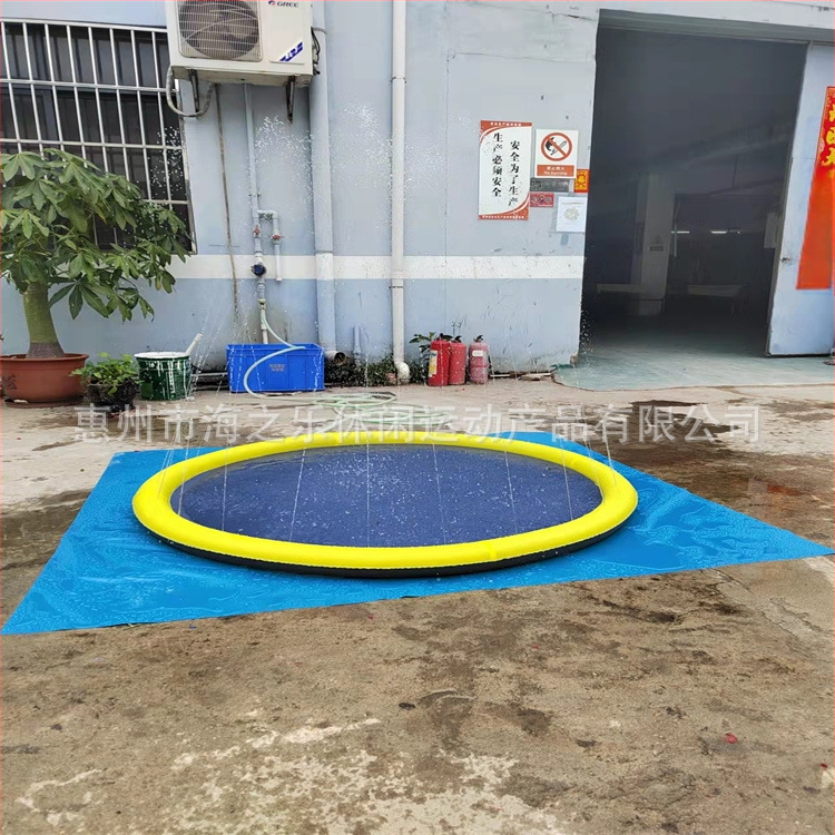 Vaikiškas lauko vandens kilimėlis „Spot 100CM 150C 170CM“ su nėrinių raštu ir užrašu, skirtas delfinams, naminių gyvūnėlių vandens kilimėlis