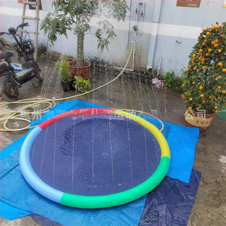 Vaikiškas lauko vandens kilimėlis „Spot 100CM 150C 170CM“ su nėrinių raštu ir užrašu, skirtas delfinams, naminių gyvūnėlių vandens kilimėlis