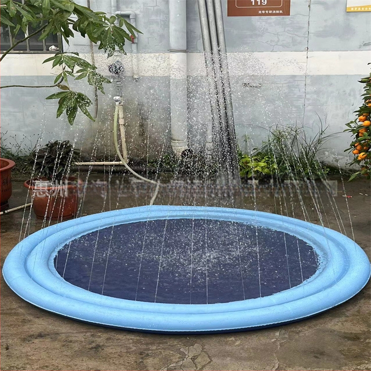 Vaikiškas lauko vandens kilimėlis „Spot 100CM 150C 170CM“ su nėrinių raštu ir užrašu, skirtas delfinams, naminių gyvūnėlių vandens kilimėlis