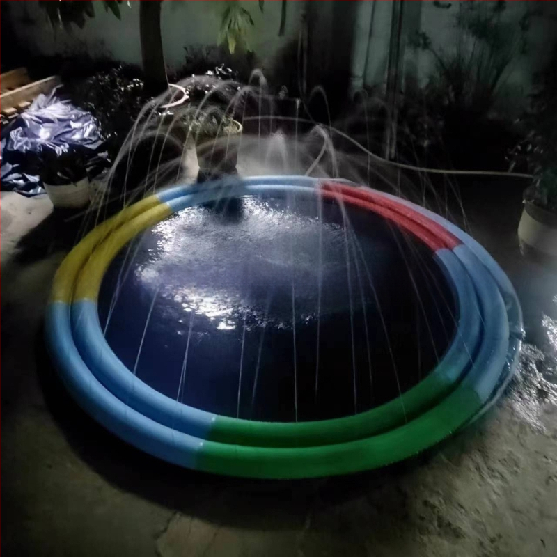 Vaikiškas lauko vandens kilimėlis „Spot 100CM 150C 170CM“ su nėrinių raštu ir užrašu, skirtas delfinams, naminių gyvūnėlių vandens kilimėlis