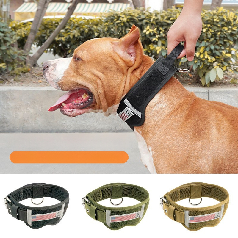 Kisállat nyakörv Kutyatermékek Kutya nyakörv nyakörv Taktikai kutyanyakörv Nejlon kutyanyakörv Nagy és közepes kutyapóráz