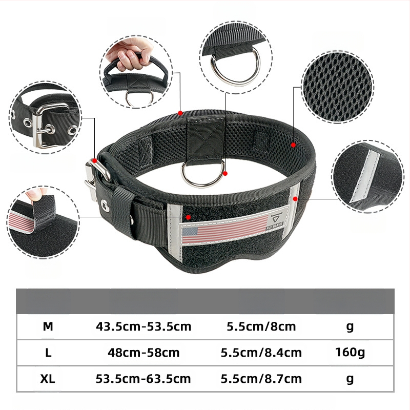 Kisállat nyakörv Kutyatermékek Kutya nyakörv nyakörv Taktikai kutyanyakörv Nejlon kutyanyakörv Nagy és közepes kutyapóráz