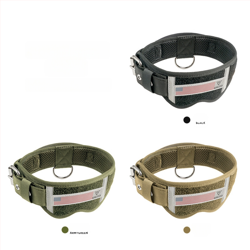 Kisállat nyakörv Kutyatermékek Kutya nyakörv nyakörv Taktikai kutyanyakörv Nejlon kutyanyakörv Nagy és közepes kutyapóráz