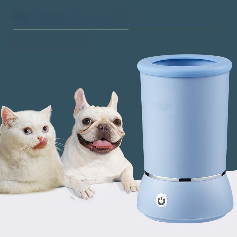 Cupă electrică de spălare a picioarelor pentru animale de companie, cu spălare transfrontalieră, pentru curățarea picioarelor pentru câini și pisici, curățător de frumusețe pentru animale de companie