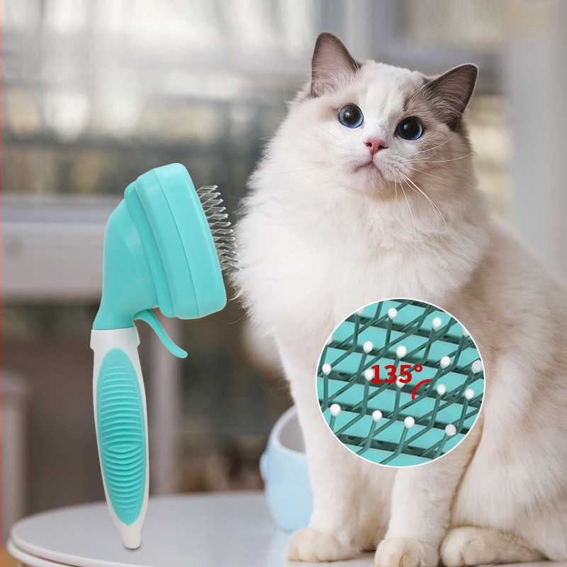 Комплект гребени за домашни любимци, гребен за линеене на кучета, гребен за разплитане, гребен за груминг на котки, гребен за обезкосмяване на котки, домашни любимци