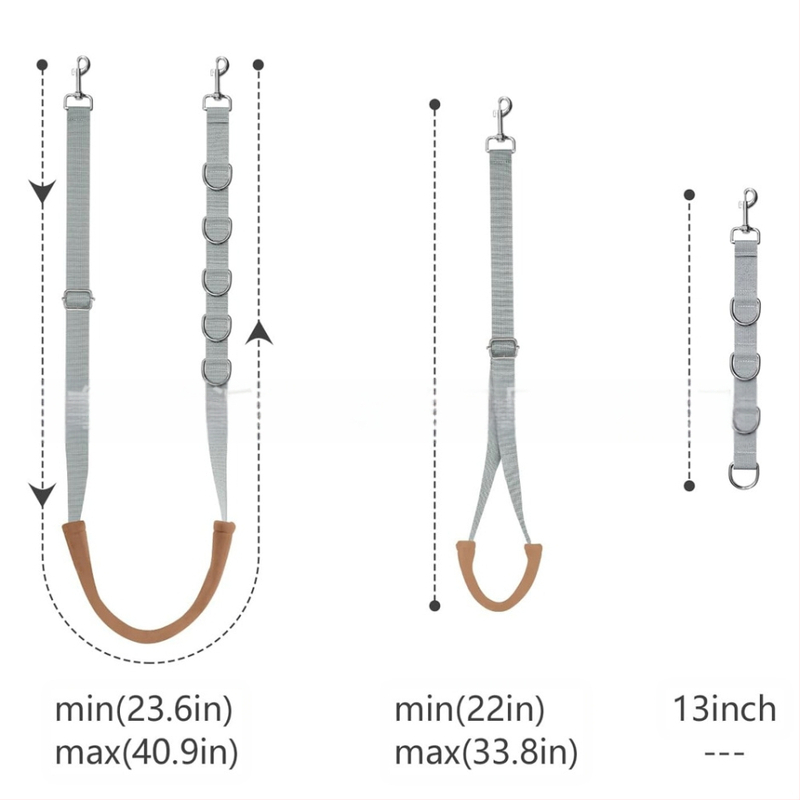 Set de înfrumusețare pentru câini, trei piese, lesă pentru câini, accesorii pentru baie pentru câini, frânghie de înfrumusețare, frânghie de nailon