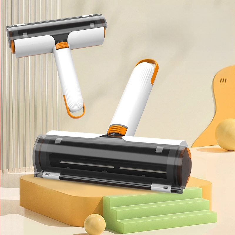 Rulltüüpi kleepuv karvaeemaldushari lemmikloomade karvade puhastamiseks multifunktsionaalne elektrostaatiline kahepoolne raseerimisvahend pestav