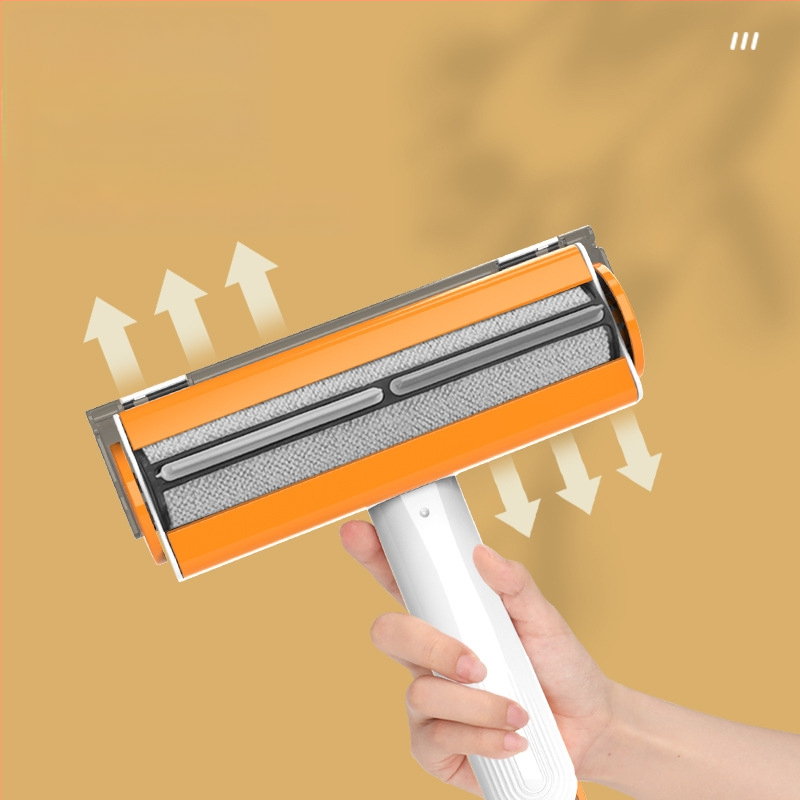 Rulltüüpi kleepuv karvaeemaldushari lemmikloomade karvade puhastamiseks multifunktsionaalne elektrostaatiline kahepoolne raseerimisvahend pestav