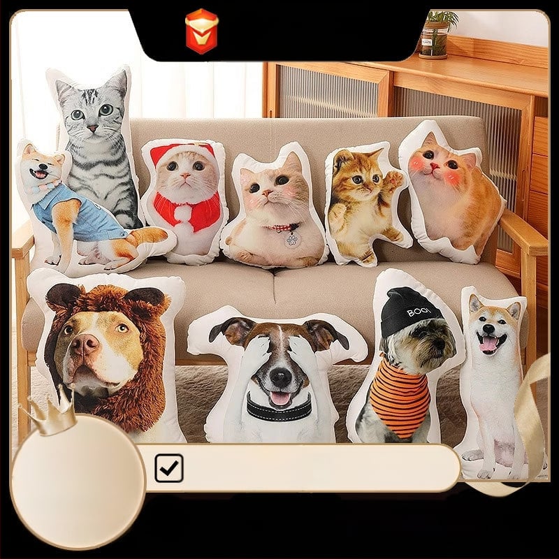 Tulnuka isetegemise Buddha väike kaaslane 3D-padi ilma ääriseta prinditav foto ilma valge servata naljakas liivaskulptuuri nukutehase kohandamine