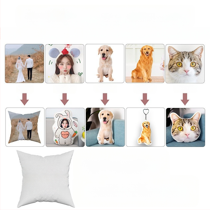 Tulnuka isetegemise Buddha väike kaaslane 3D-padi ilma ääriseta prinditav foto ilma valge servata naljakas liivaskulptuuri nukutehase kohandamine