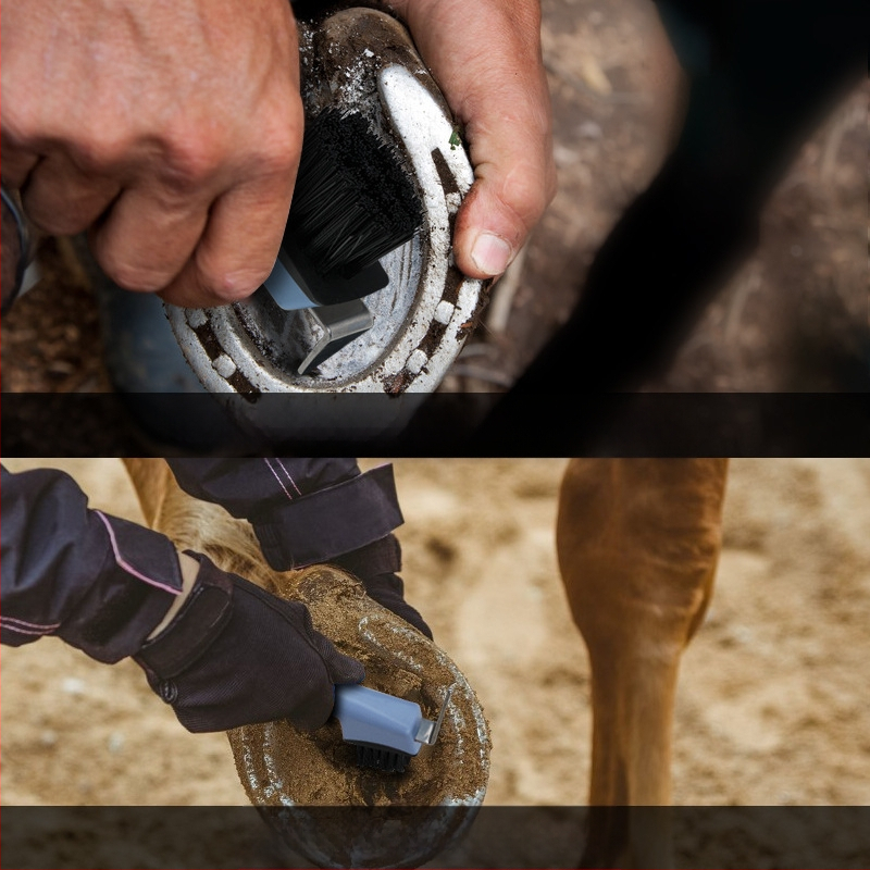 Конски принадлежности, Многофункционална четка за почистване на подкови, Четка за подкови, Четка за почистване на коне, Кука за подкови
