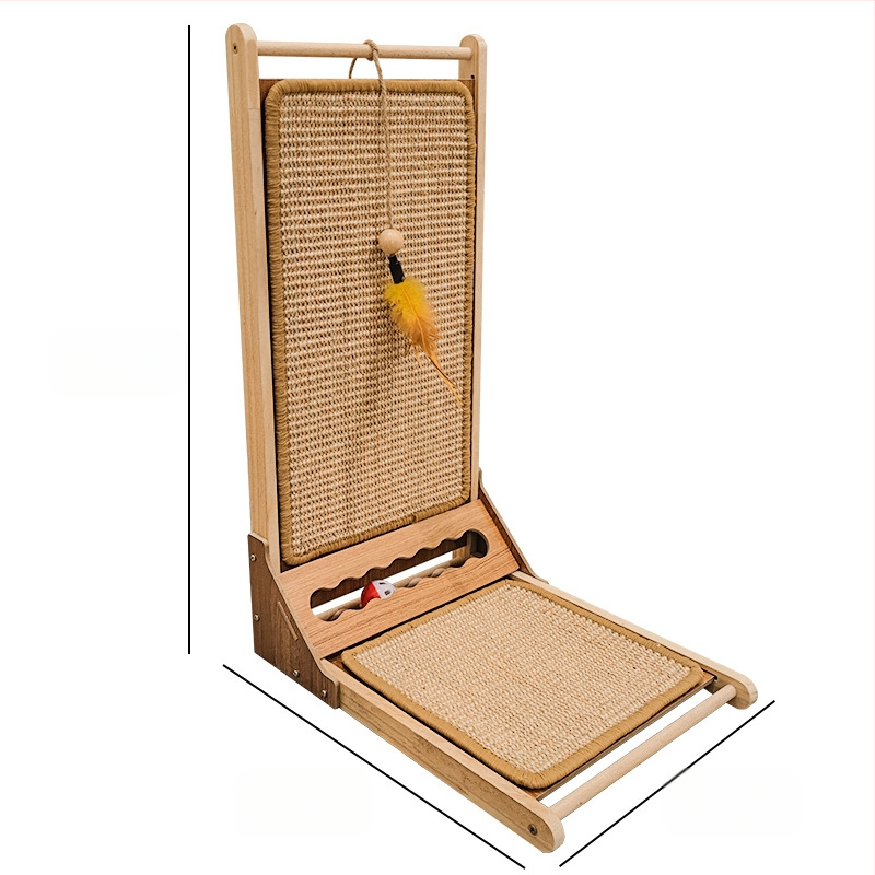 Kisállatjáték kard kenderpárna korpásodásmentes macska kaparódeszka függőleges falcsiszolás karmos harapásálló vicces játék egy darabból álló szállítás