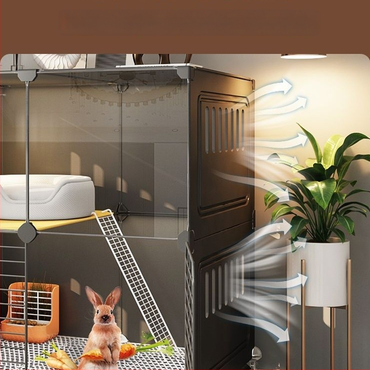 Клетка за зайци, домашно гнездо за спане на закрито, заек, средство против пръски на урина, специална вила, голяма, екстра голяма, холандско прасе, морско свинче