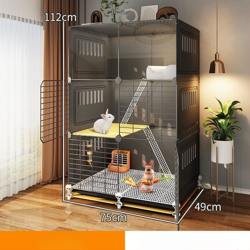 Клетка за зайци, домашно гнездо за спане на закрито, заек, средство против пръски на урина, специална вила, голяма, екстра голяма, холандско прасе, морско свинче