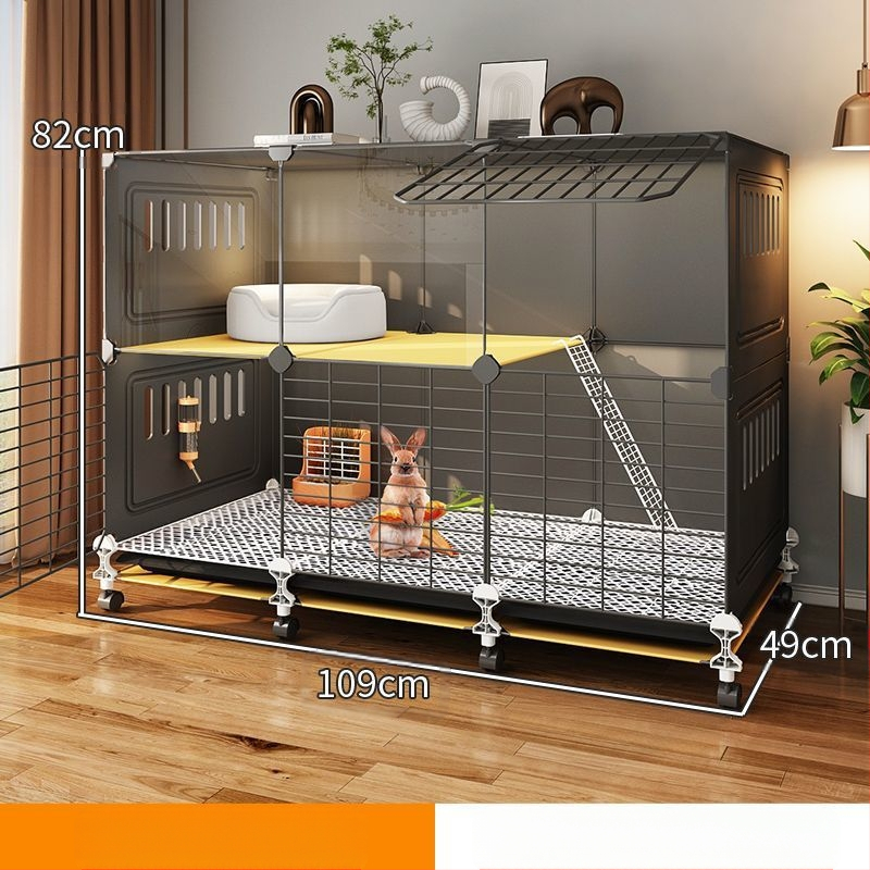 Клетка за зайци, домашно гнездо за спане на закрито, заек, средство против пръски на урина, специална вила, голяма, екстра голяма, холандско прасе, морско свинче