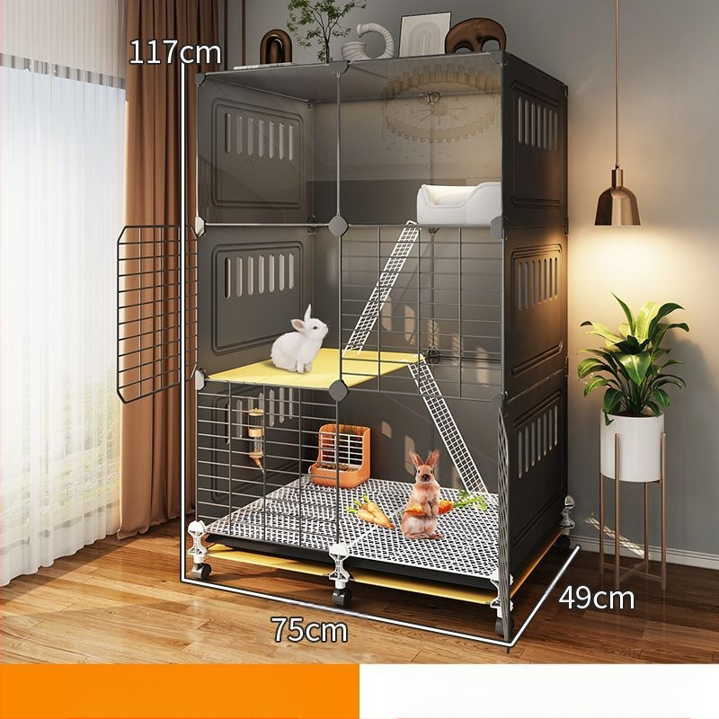 Клетка за зайци, домашно гнездо за спане на закрито, заек, средство против пръски на урина, специална вила, голяма, екстра голяма, холандско прасе, морско свинче