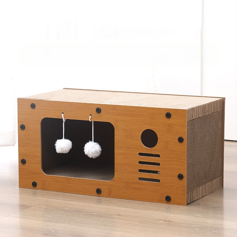 Jednodijelna vila za mačke otporna na habanje, super velika daska za grebanje za mačke, zalijepljena na zid, vertikalni broj, bez otpadanja otpada, super veliko mačje gnijezdo