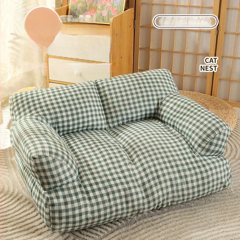 Macskafészek Four Seasons Univerzális Meleg Kennel Kisállat Kanapé Aranyos Vastagított Kisállat Párna Kutya Macska Kellékek Nagykereskedelem