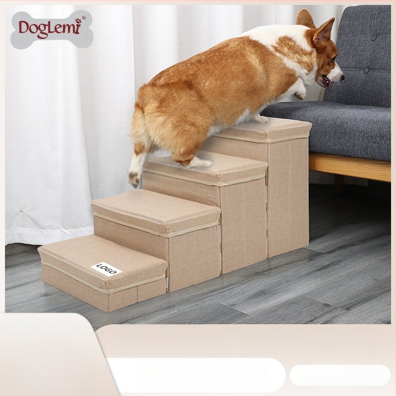 Stepenice za kućne ljubimce mogu se pohraniti, sklopive četveroslojne stepenice za pse, ljestve za penjanje po krevetu, stepenice za kućne ljubimce