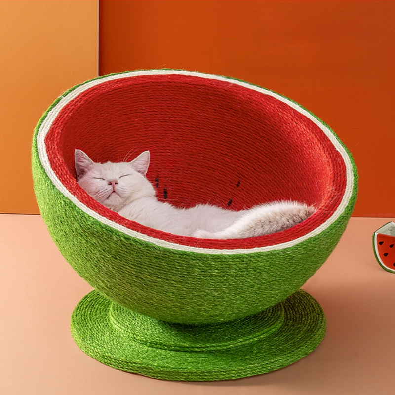 Ploča za grebanje mačaka gnijezdo bez peruti umivaonik za grebanje mačaka od sisal užeta integrirana igračka za mačke protiv ogrebotina mačaka brušenje kandži pribor