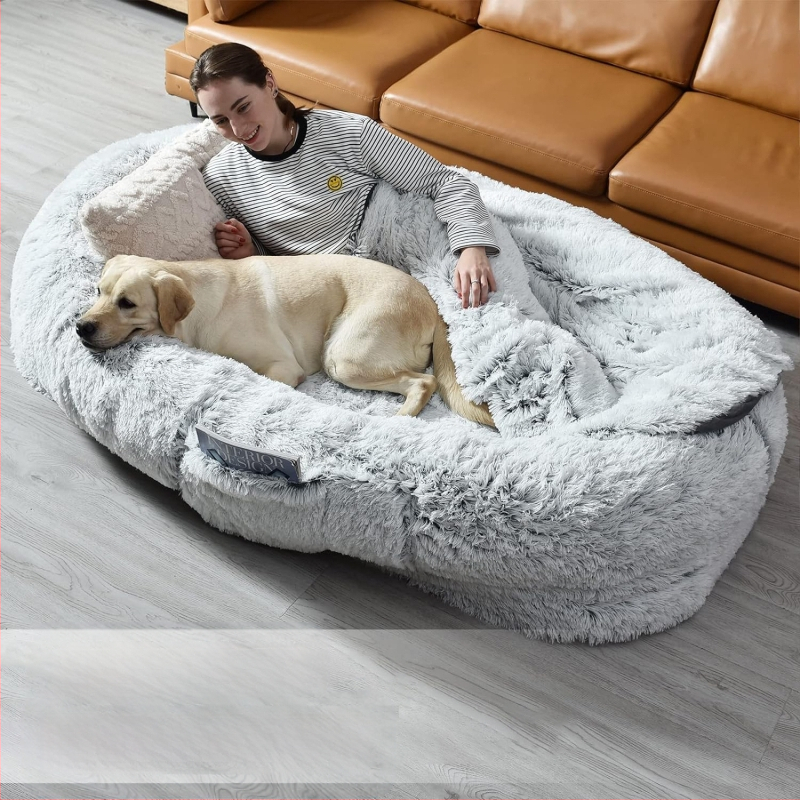 Prekogranična tvornica uzgajivačnica za ljudske pse izravno isporučuje divovski krevet za pse za kućne ljubimce, uklonjivi i perivi spužvasti madrac za kućne ljubimce