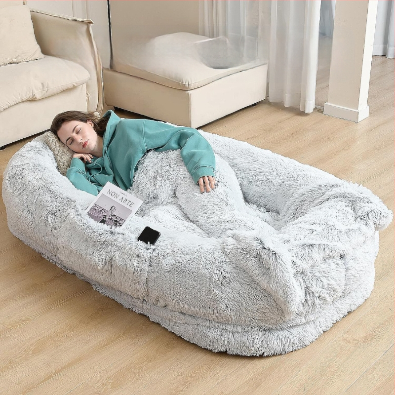 Prekogranična tvornica uzgajivačnica za ljudske pse izravno isporučuje divovski krevet za pse za kućne ljubimce, uklonjivi i perivi spužvasti madrac za kućne ljubimce