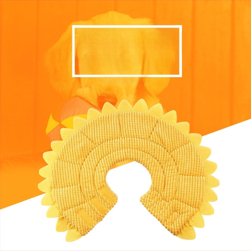 Napraforgó Erzsébet-korabeli nyakörv macskáknak és kutyáknak, karcolásgátló és harapás elleni fejfedő, puha macskanyakörv, szégyenkör