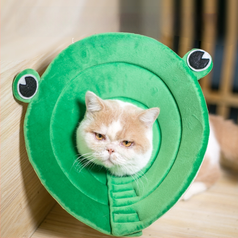 Napraforgó Erzsébet-korabeli nyakörv macskáknak és kutyáknak, karcolásgátló és harapás elleni fejfedő, puha macskanyakörv, szégyenkör