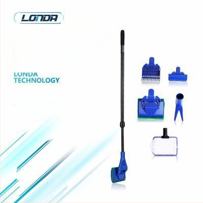 Londa extinsă acvariu rezervor de pește acvariu consumabile acvariu rezervor de pește amenajare a teritoriului instrument cinci-în-unu mâner lung fără colț mort perie de curățare