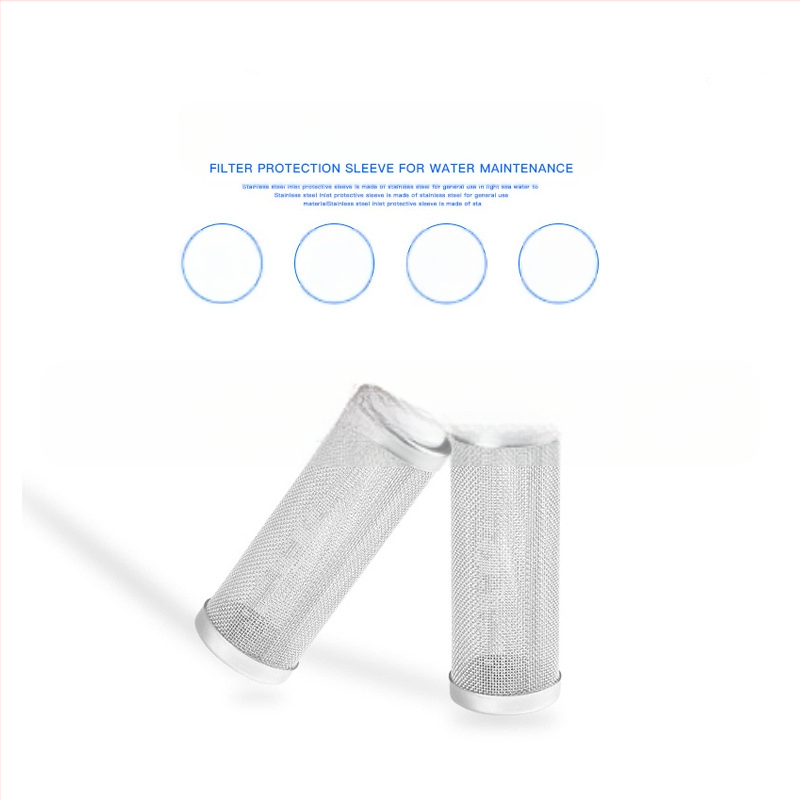 Manșon protector din oțel inoxidabil pentru admisia apei din acvariu, cilindru filtru acvariu în sita filtrului de aspirație