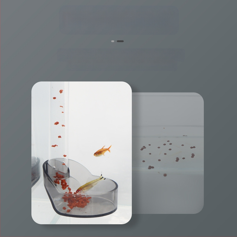 Žuvų akvariumo maitinimo vamzdelis, daugiafunkcis akrilinis žuvų ir krevečių maitinimo artefaktas, apsaugantis nuo dreifo, plūduriuojantis vandenyje, dvigubos paskirties, specialus žolės akvariumas