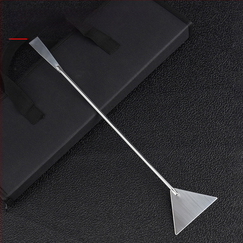 Perie de curățare a acvariului, instrumente acvatice, lopată plată din oțel inoxidabil, răzuitor de mușchi, îndepărtarea algelor acvatice, lopată pentru acvariu