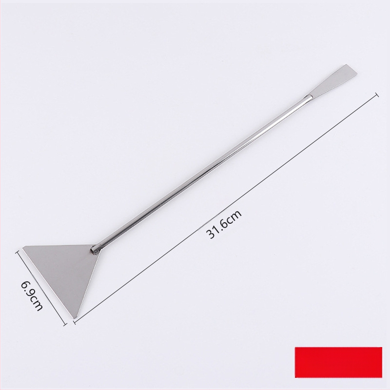 Perie de curățare a acvariului, instrumente acvatice, lopată plată din oțel inoxidabil, răzuitor de mușchi, îndepărtarea algelor acvatice, lopată pentru acvariu