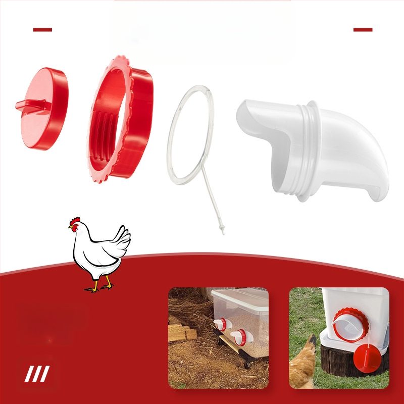 Linnukasvatuse söötja vihmakindel automaatne söötja kana-pardisöötja ämber gravitatsiooniküna jootur Amazoni hulgimüük